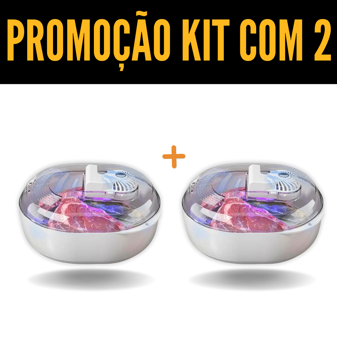 Máquina de Descongelar Rápido Thawer Max Tarimo - Descongela Alimentos Rapidamente em Bandeja 360º 4 em 1 Portátil Sem Fio