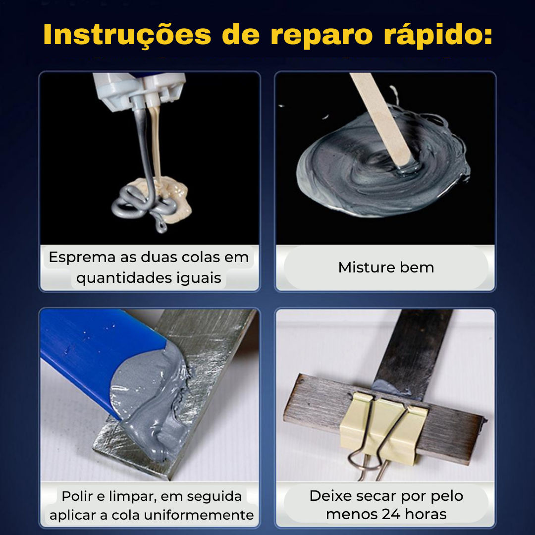 Solda Max Plus 2.0 - Super Cola Reparadora Mágica 2 em 1 - Fengari Express