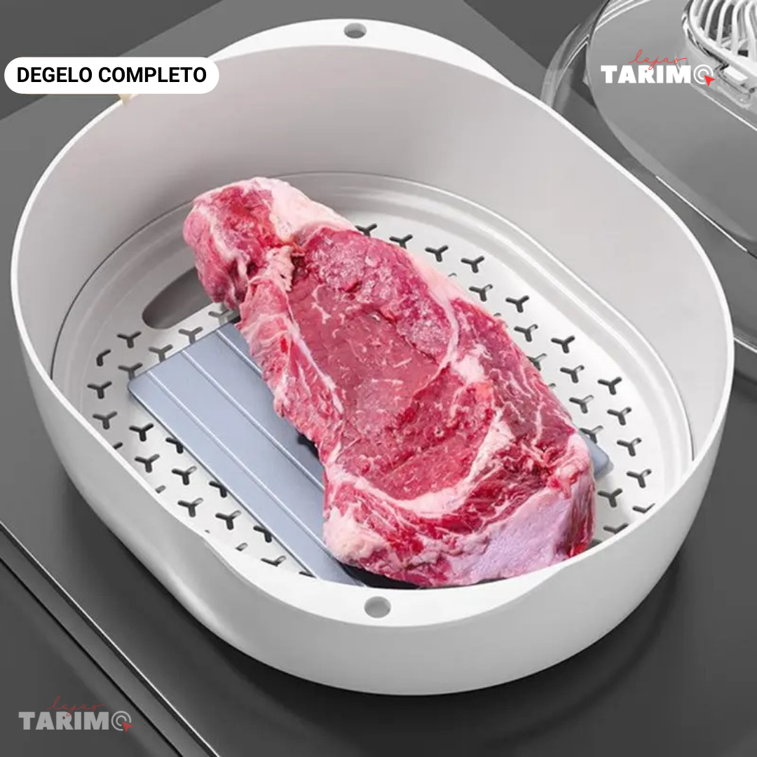 Máquina de Descongelar Rápido Thawer Max Tarimo -  Descongela Alimentos Rapidamente em Bandeja 360º 4 em 1 Portátil Sem Fio