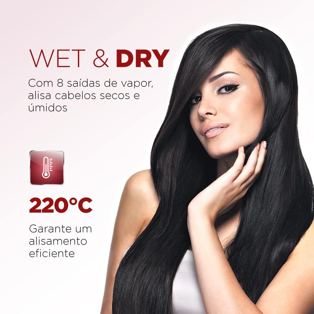 Prancha Alisadora Tourmaline Ion Plus, Mondial, Vermelho/Preto, 30W, Bivolt - P-11