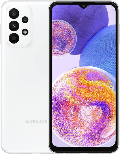 Smartphone Samsung Galaxy A23 128GB 4GB RAM bateria 5000mAh Câmera Quádrupla Traseira de 50MP - Branco