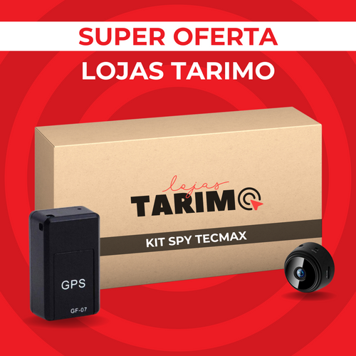 Super Kit SPY Tec Max® - Mini Câmera WiFi 4K + GPS Rastreador Global