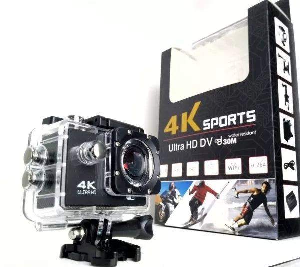 Câmera Filmadora Hd 4k Wi Fi Mergulho Capacete Bike Ciclismo