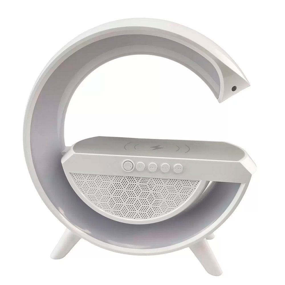 Carregador e Caixa de Som Bluetooth com Luminária Sem Fio
