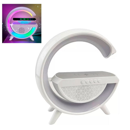 Carregador e Caixa de Som Bluetooth com Luminária Sem Fio