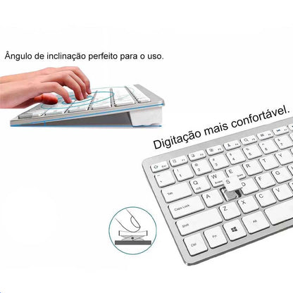 Teclado Portátil Sem Fio Bluetooth