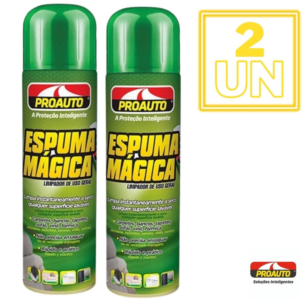 Spray de Espuma Mágica Pro Max™ - Remove Manchas, Multiuso com Limpeza Profunda + BRINDE EXCLUSIVO - Fusion Express