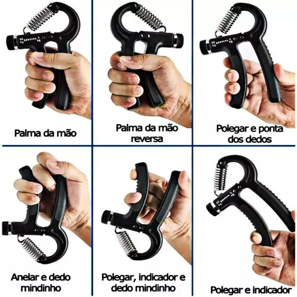 Hand Grip - Fortalecedor de Braços Resistente e Regulável 10 a 60kg - Fengari Express
