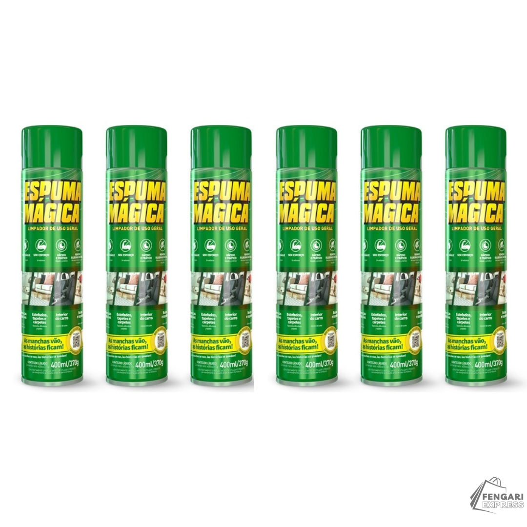 Spray de Espuma Mágica Pro Max™ - Remove Manchas, Multiuso com Limpeza Profunda + BRINDE EXCLUSIVO - Fusion Express