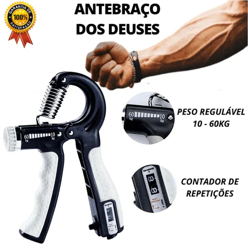 Hand Grip - Fortalecedor de Braços Resistente e Regulável 10 a 60kg - Fengari Express