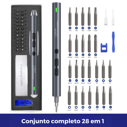 Kit de Chaves Multifuncional Automática Mais Brasil™ - Modelo exclusivo 28 em 1 - Fengari Express