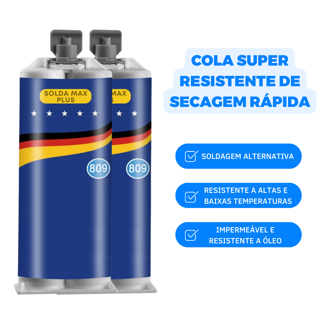 Solda Max Plus 2.0 - Super Cola Reparadora Mágica 2 em 1 - Fengari Express