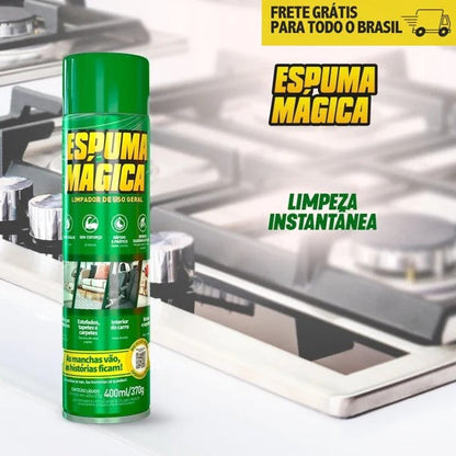 Spray de Espuma Mágica Pro Max™ - Remove Manchas, Multiuso com Limpeza Profunda + BRINDE EXCLUSIVO - Fusion Express
