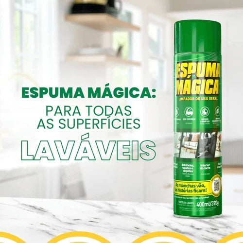 Spray de Espuma Mágica Pro Max™ - Remove Manchas, Multiuso com Limpeza Profunda + BRINDE EXCLUSIVO - Fusion Express