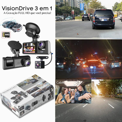 VisionDrive 3 em 1 - Gravação FULL HD 3 em 1 - Fusion Express