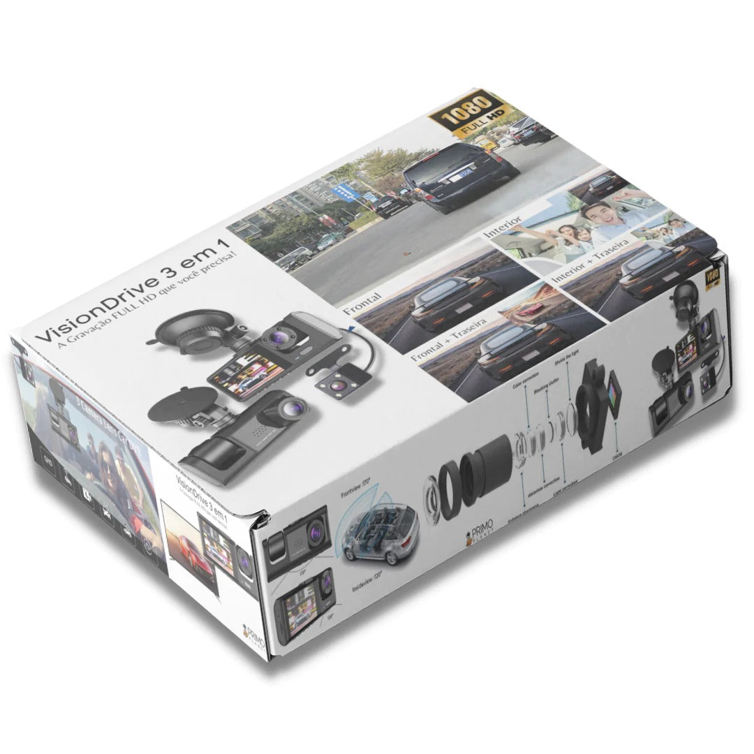 VisionDrive 3 em 1 - Gravação FULL HD 3 em 1 - Fusion Express