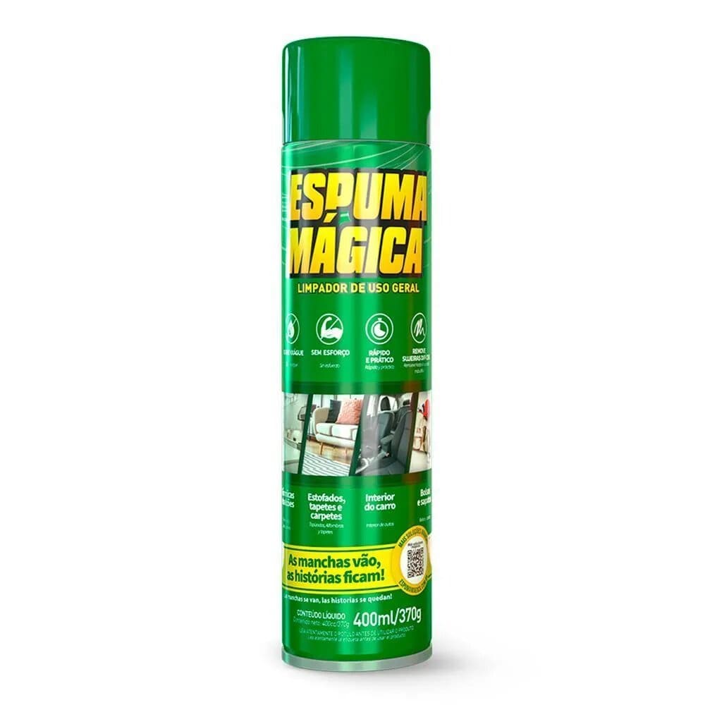 Spray de Espuma Mágica Pro Max™ - Remove Manchas, Multiuso com Limpeza Profunda + BRINDE EXCLUSIVO - Fusion Express